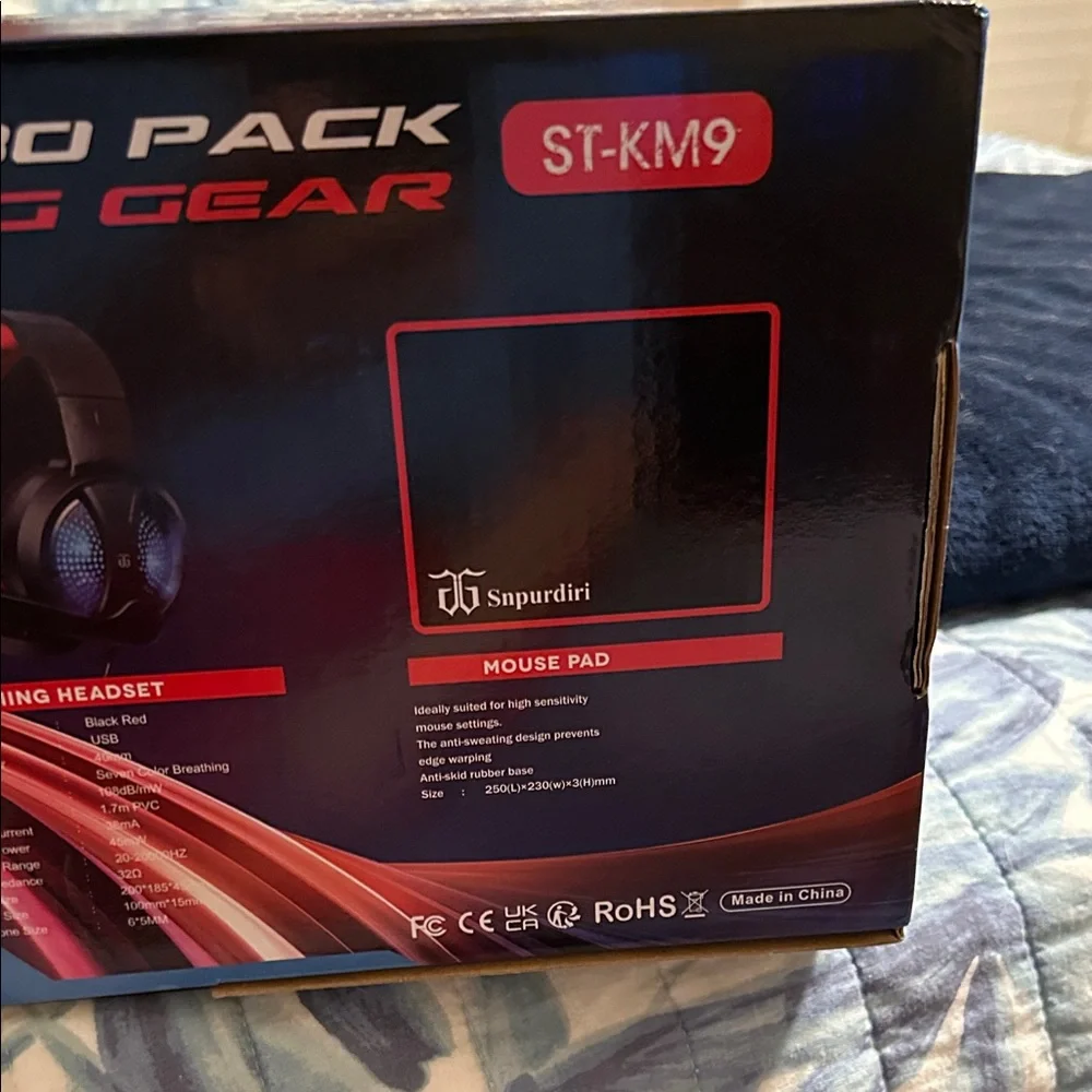 Gaming Keyboard and Headset Combo - Black